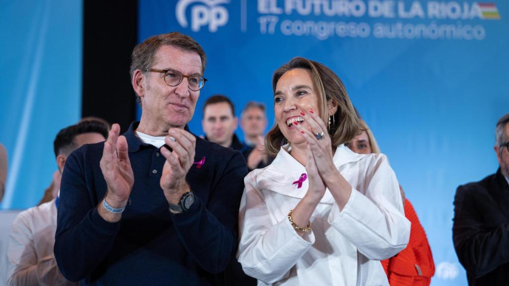 Feijóo y Gamarra este sábado en La Rioja.