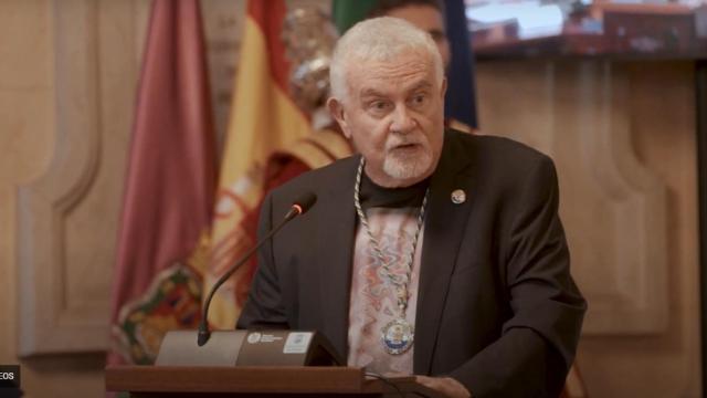 Pepe Bornoy, durante la entrega de la Medalla de la Ciudad el pasado mes de mayo.
