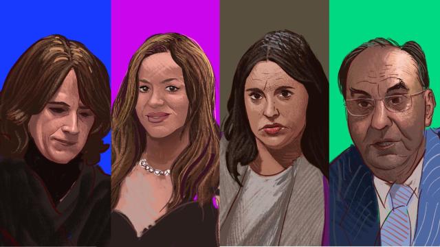 Dolores Delgado, Shakira, Irene Montero y Alejo Vidal-Quadras.