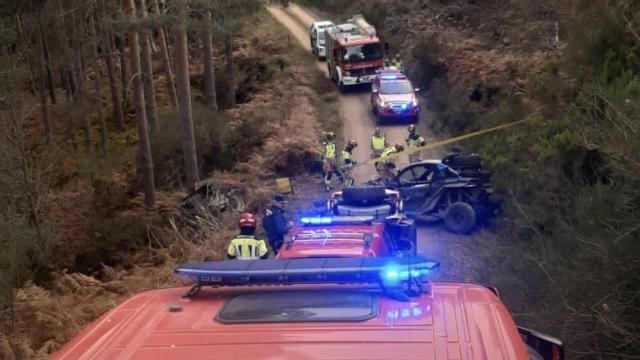 El 'buggy' accidentado este domingo en la provincia de León.