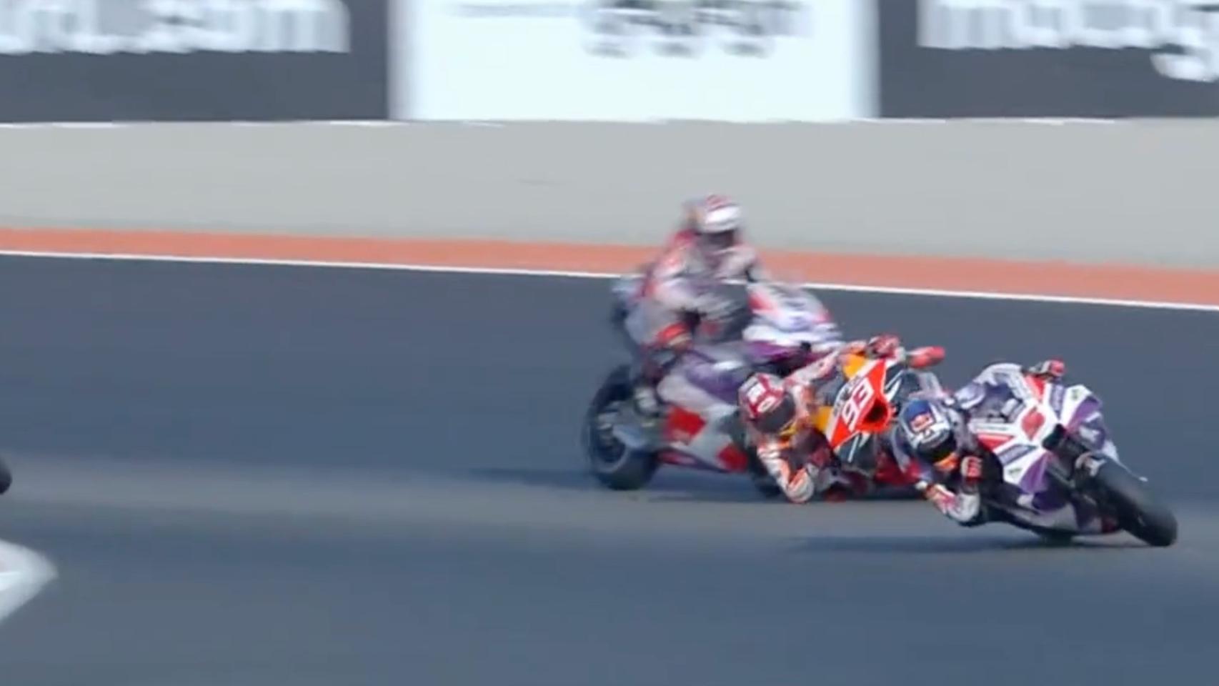 Así fue el accidente de Jorge Martín con Márquez que le dejó sin opciones de ganar el Mundial