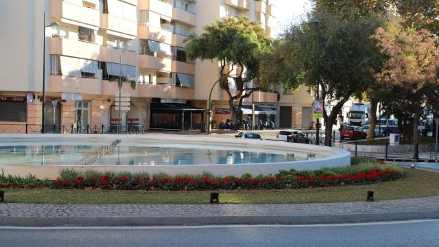 Fuente ornamental en Marbella.