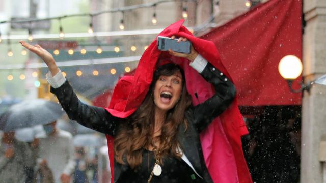 La modelo Carol Alt en Nueva York