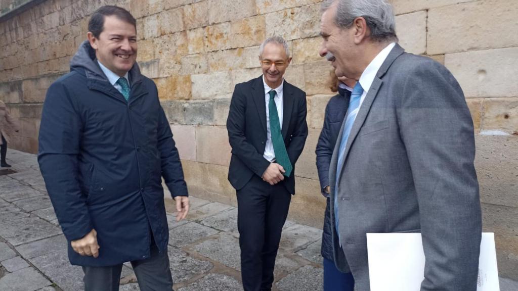 Mañueco con Agustín de Vega
