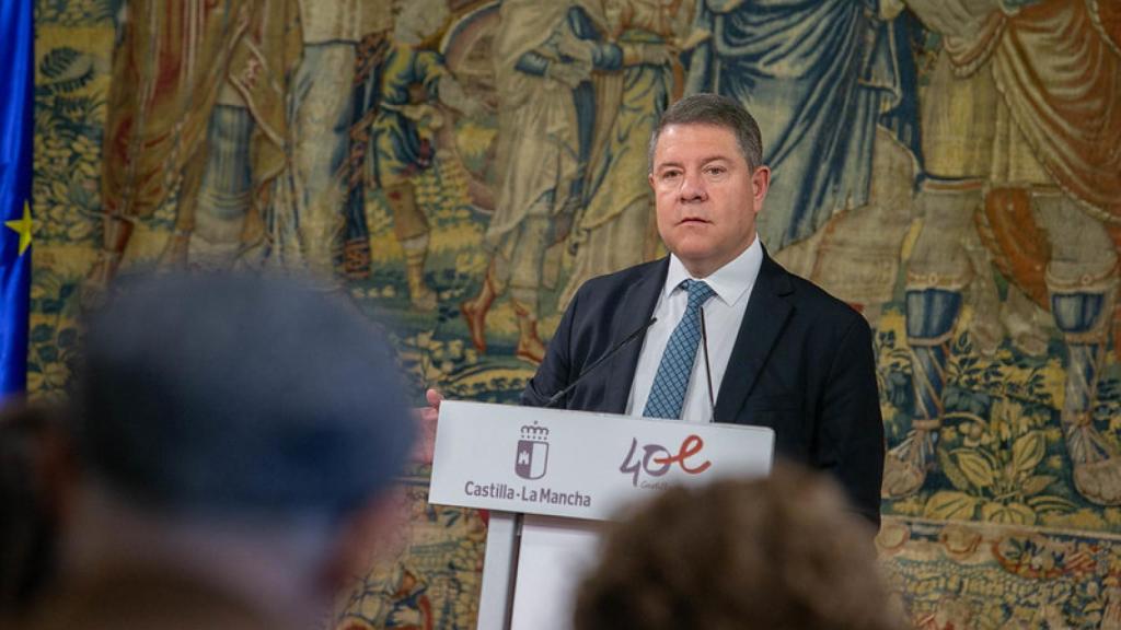 García-Page durante su intervención.