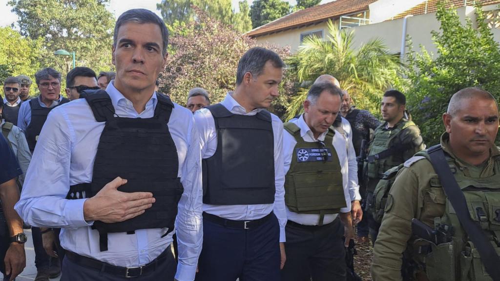 Sánchez, acompañado en Israel.