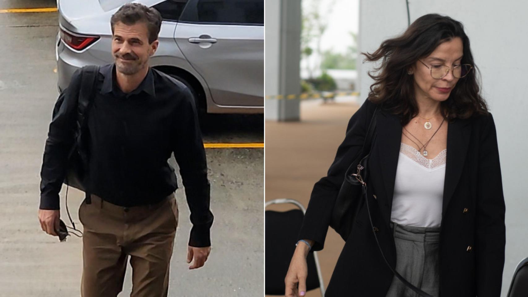 Daniel Sancho ha estado arropado por sus padres, Rodolfo Sancho y Silvia Bronchalo.