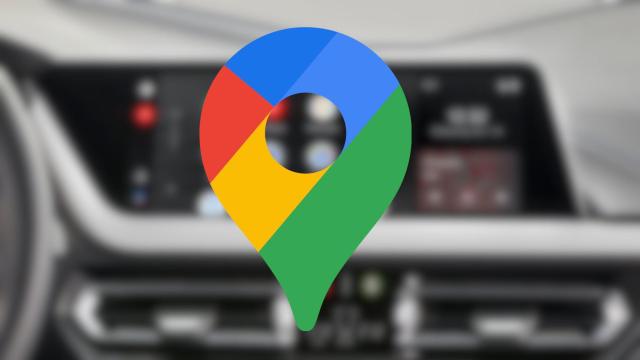 Logo de Google Maps sobre Android Auto