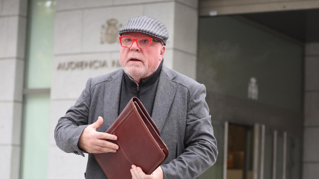 Villarejo, este lunes, en la Audiencia Nacional.