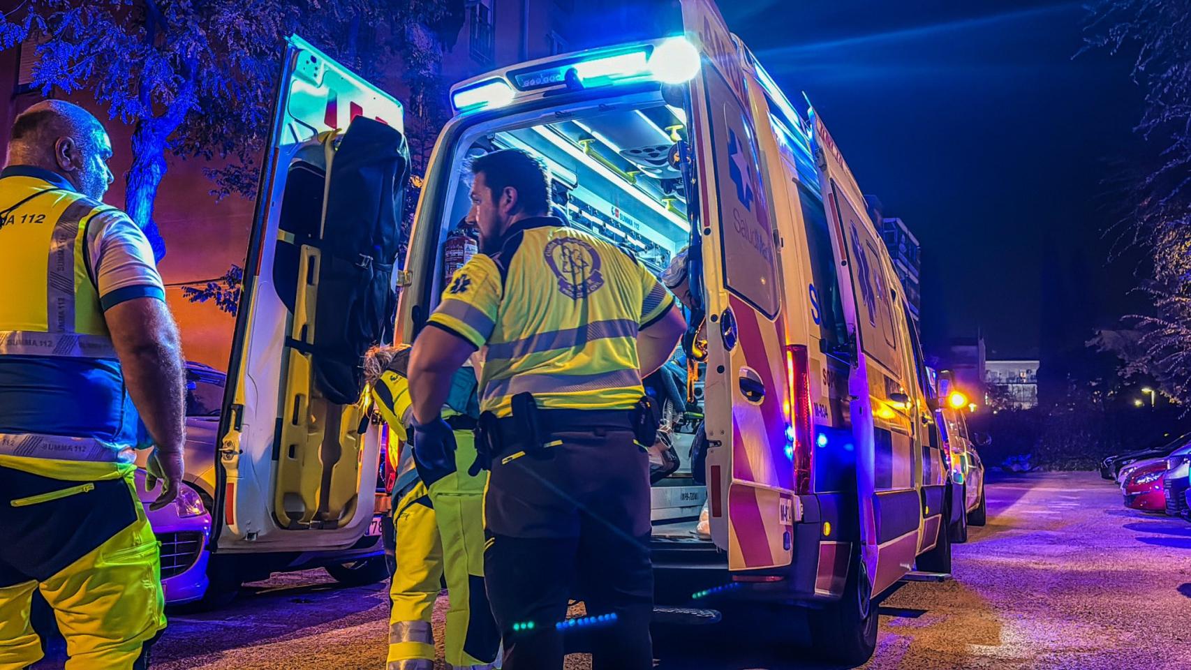 Los sanitarios en Vallecas.
