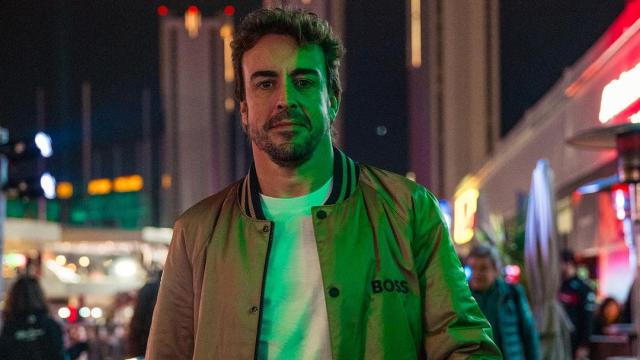 Fernando Alonso durante el Gran Premio de Las Vegas de Fórmula 1