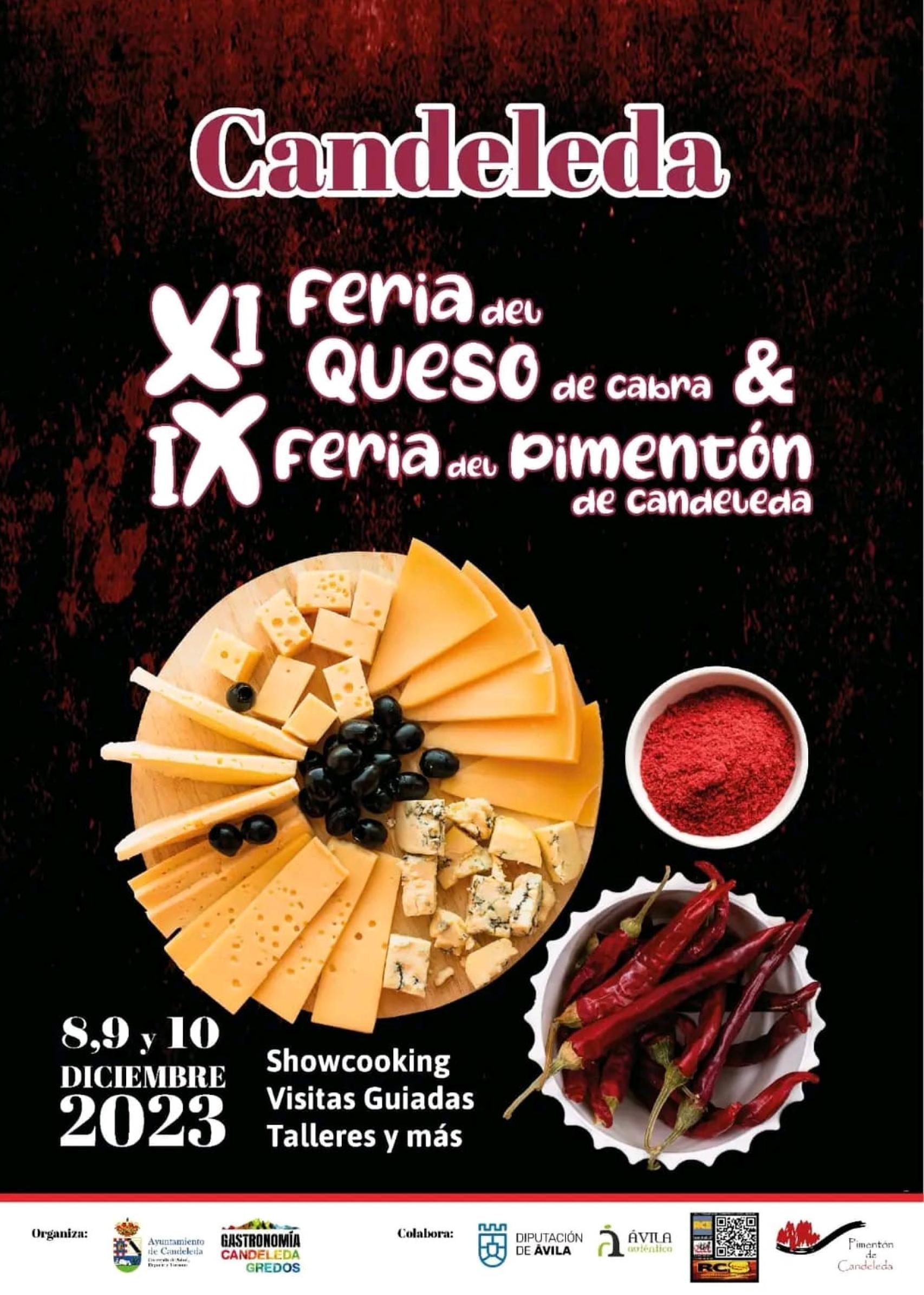 Cartel de la XI Feria del Queso de Cabra y IX Feria del Pimentón de Candeleda