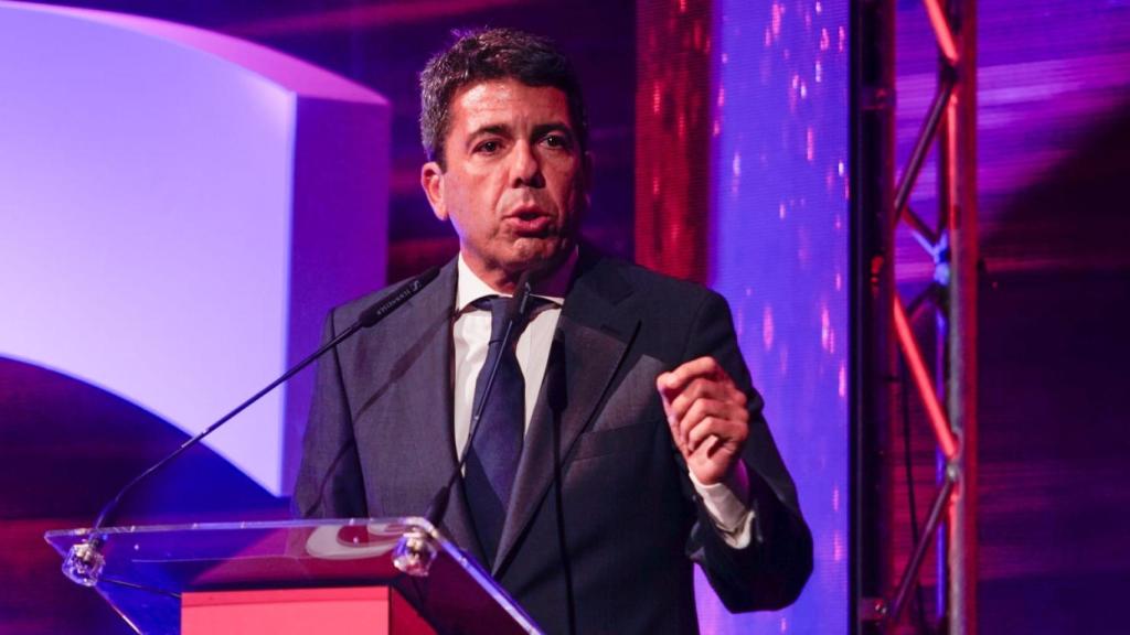 El president de la Generalitat, Carlos Mazón, en la Noche de la Economía Alicantina.
