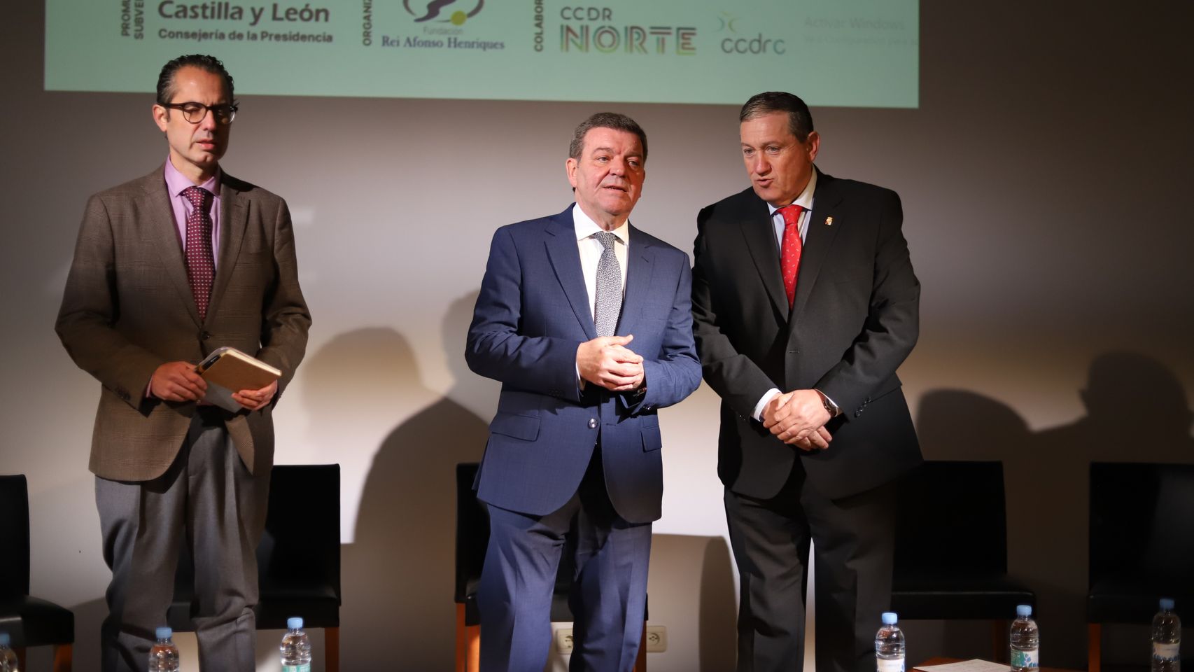 El consejero de la Presidencia, Luis Miguel González, en Zamora