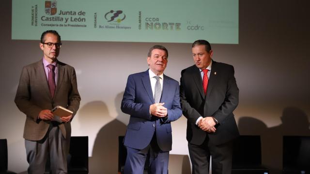 El consejero de la Presidencia, Luis Miguel González, en Zamora