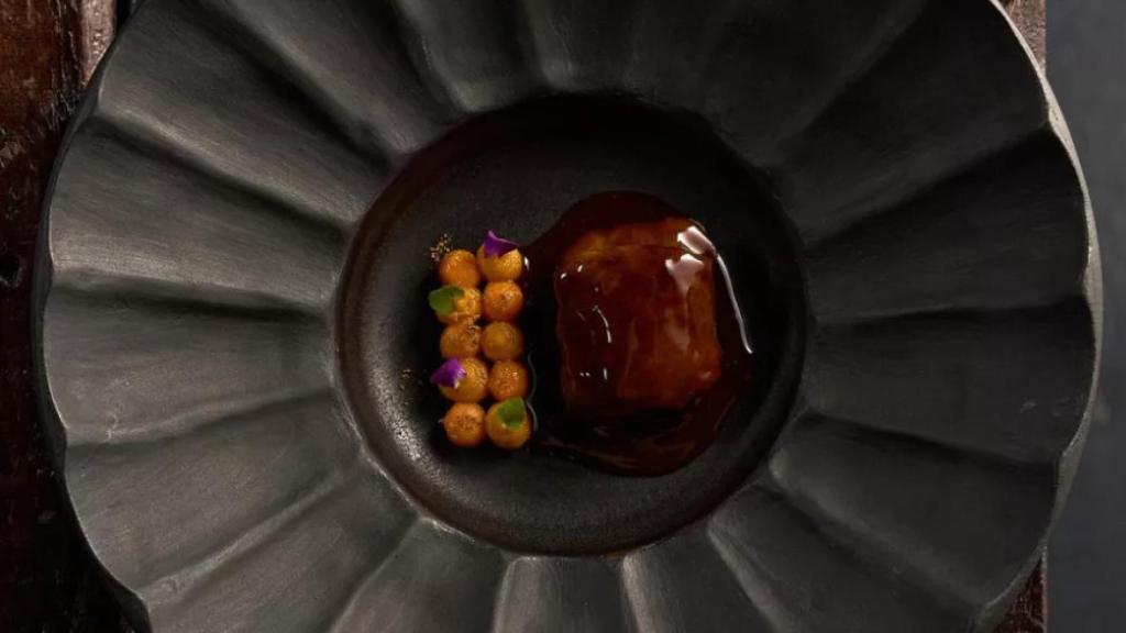 Un plato de Gente Rara (Zaragoza) Una Estrella Michelin