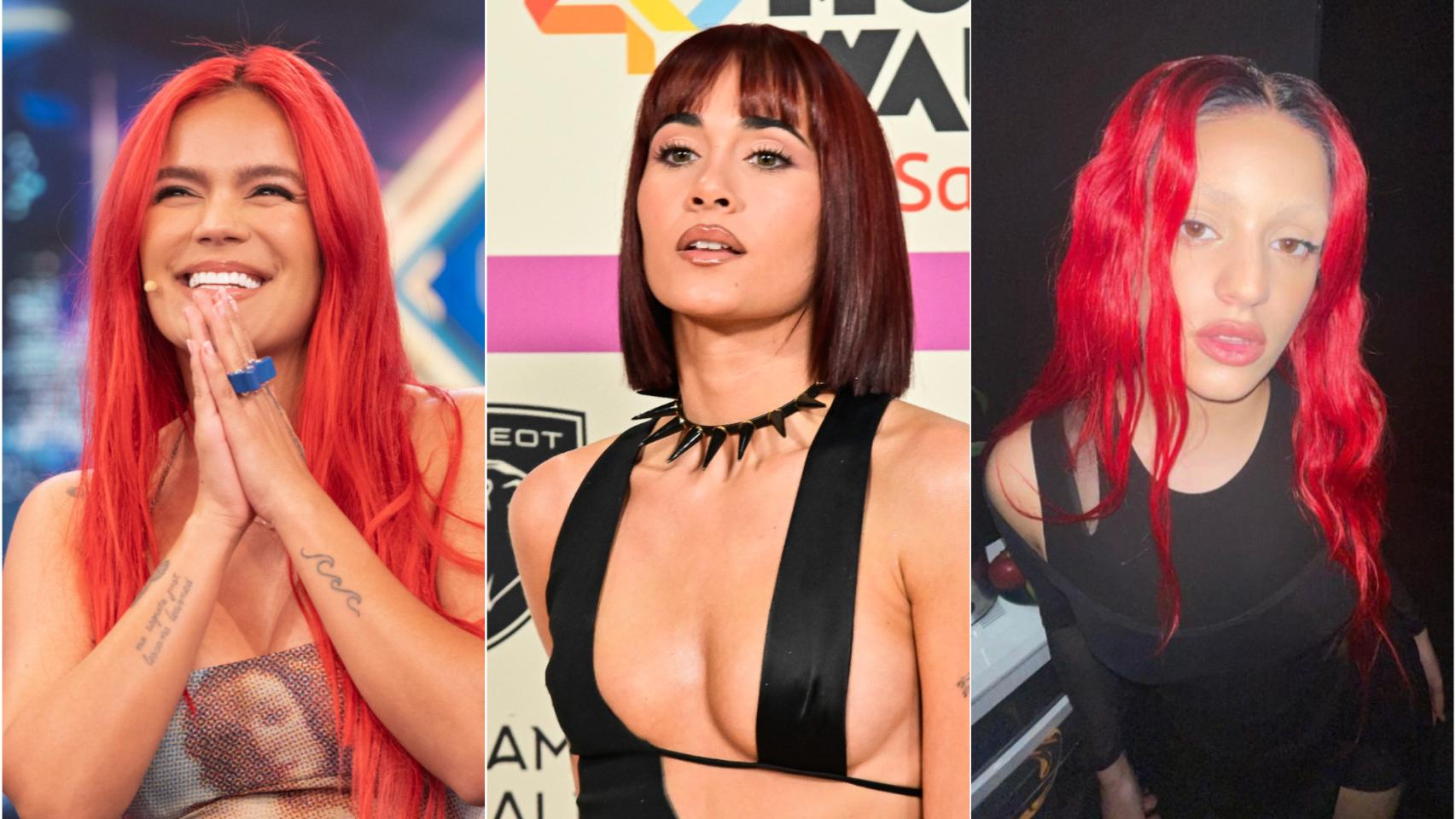 Karol G, Aitana y Rosalía.