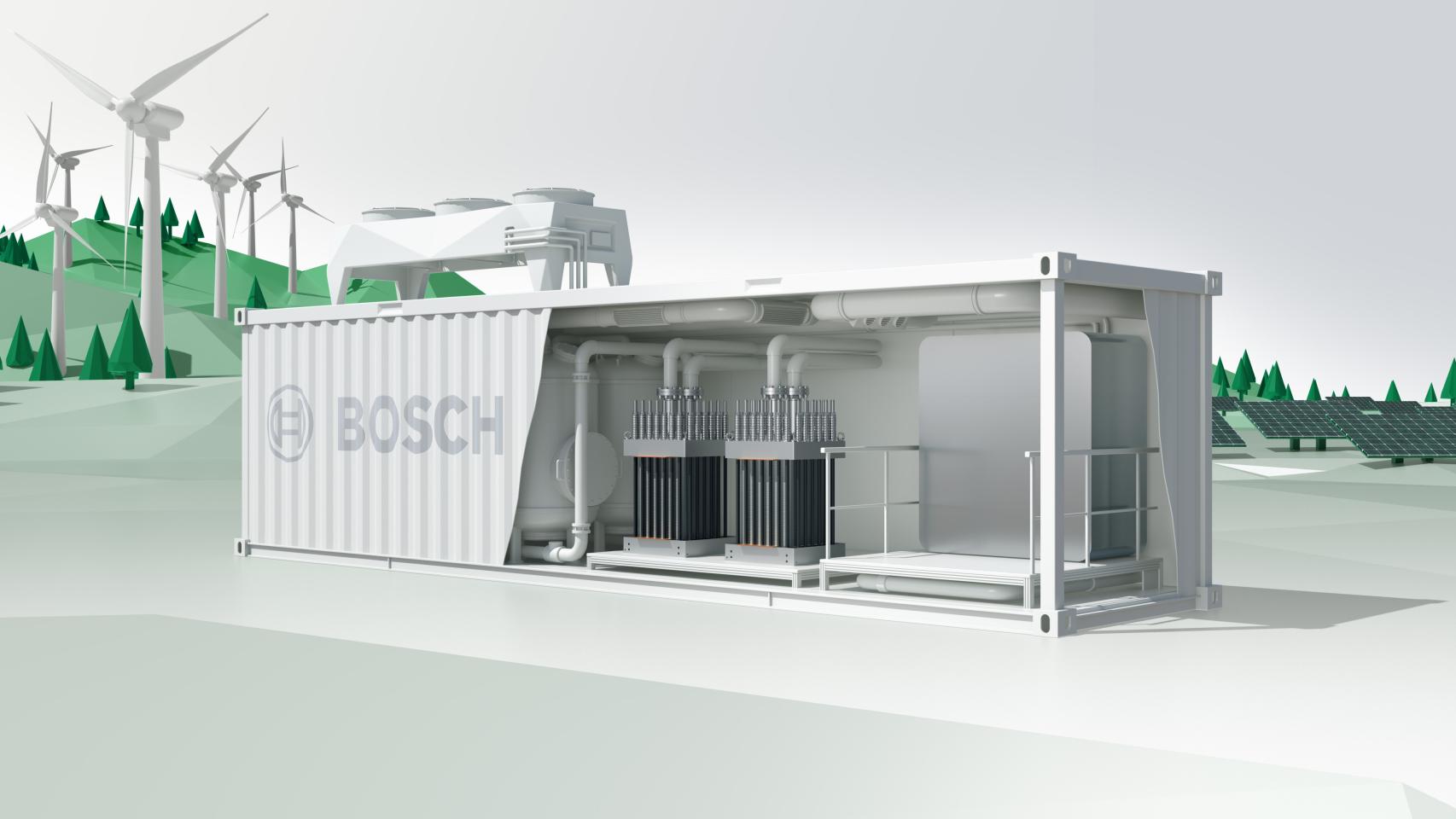 Sistemas vinculados al hidrógeno verde de Bosch