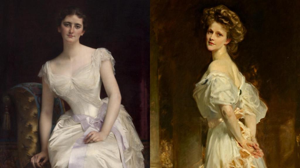 Mary Leiter y Nancy Langhorne, dos de las conocidas princesas del dólar.