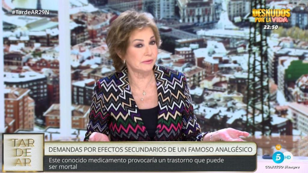 Ana Rosa Quintana en 'TardeAR'.