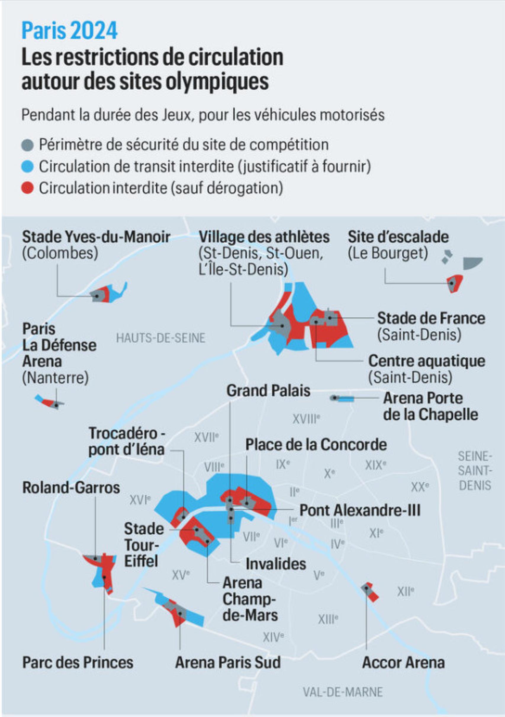 Las retricciones de circulación en París 2024