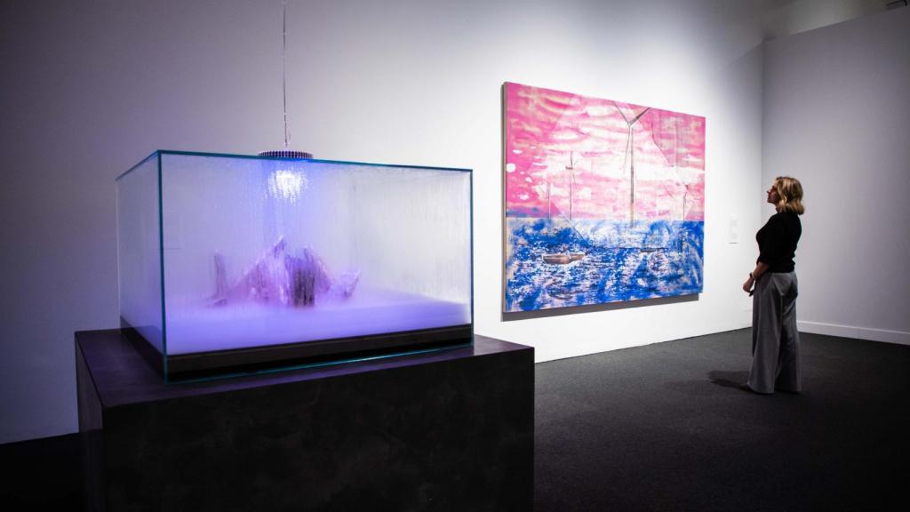 Vista de la exposición 'Horizonte y límite', en CaixaForum Madrid