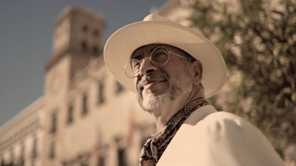 Juan el indiano en la presentación de la obra 'Los Gavilanes'.