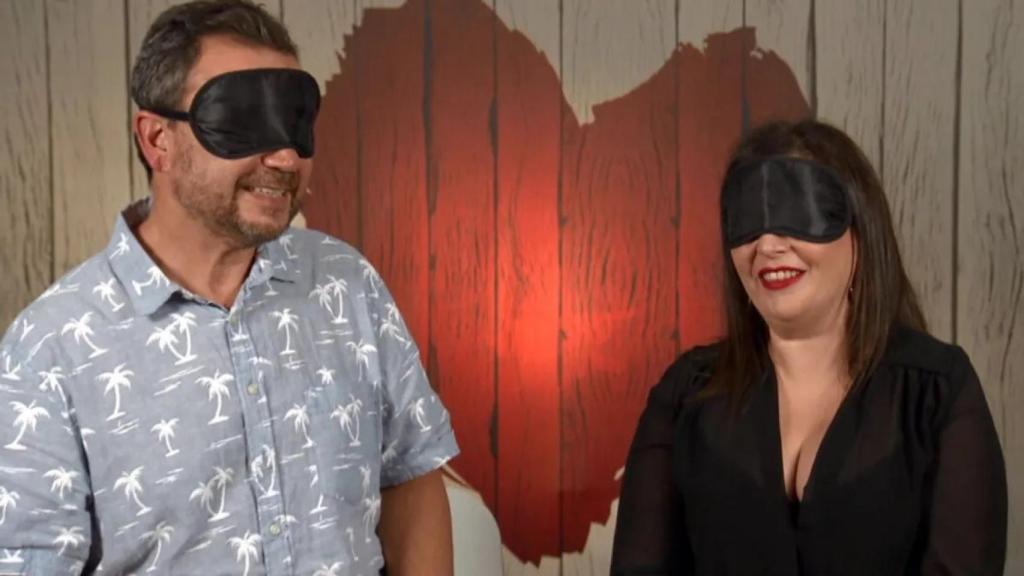 Ángel y Carmen María en 'First Dates'.