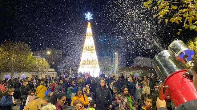 Encendido y nevada del 2022 en El Campello.