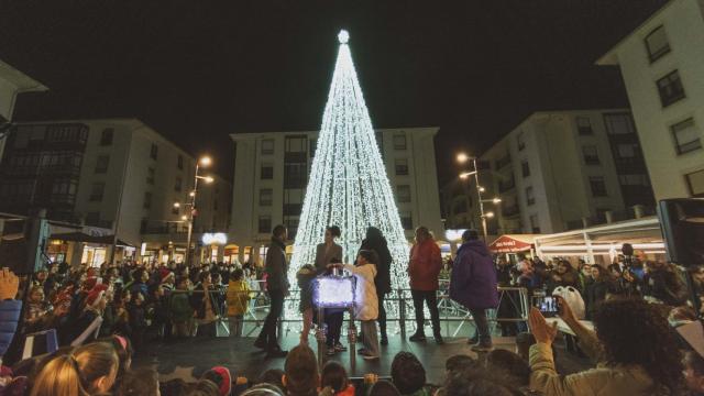 Medina de Pomar con su alumbrado navideño