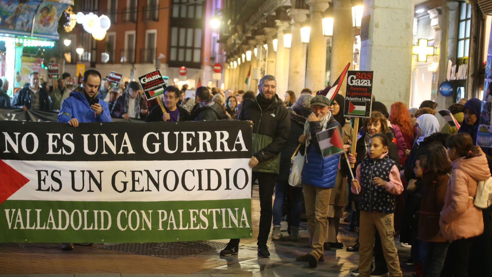 Imagen de la concentración celebrada este miércoles en Valladolid.