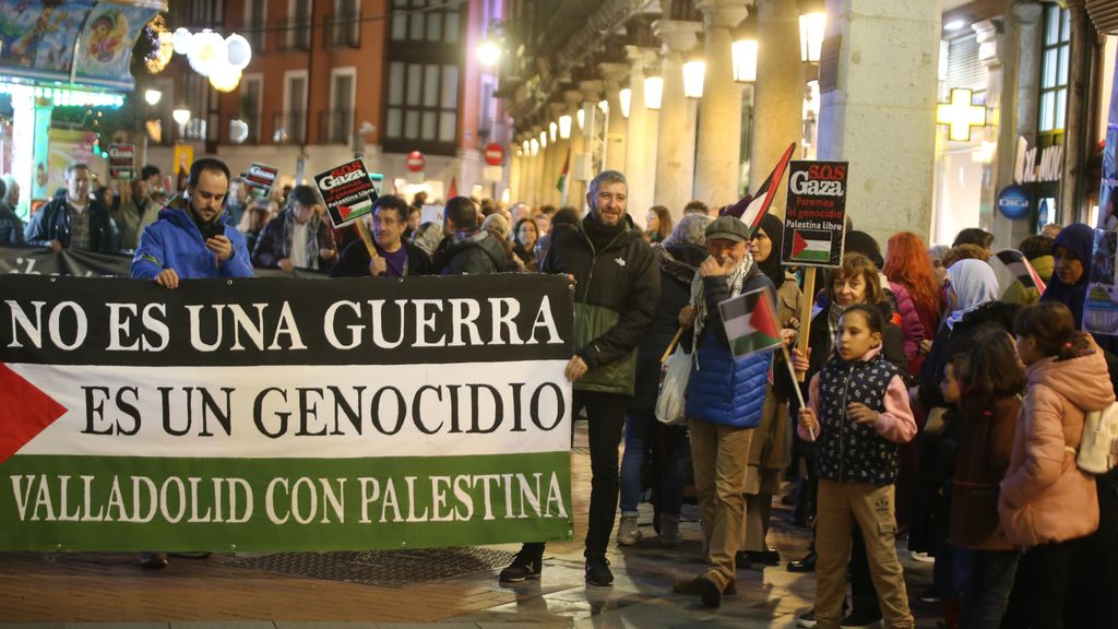 Imagen de la concentración celebrada este miércoles en Valladolid.