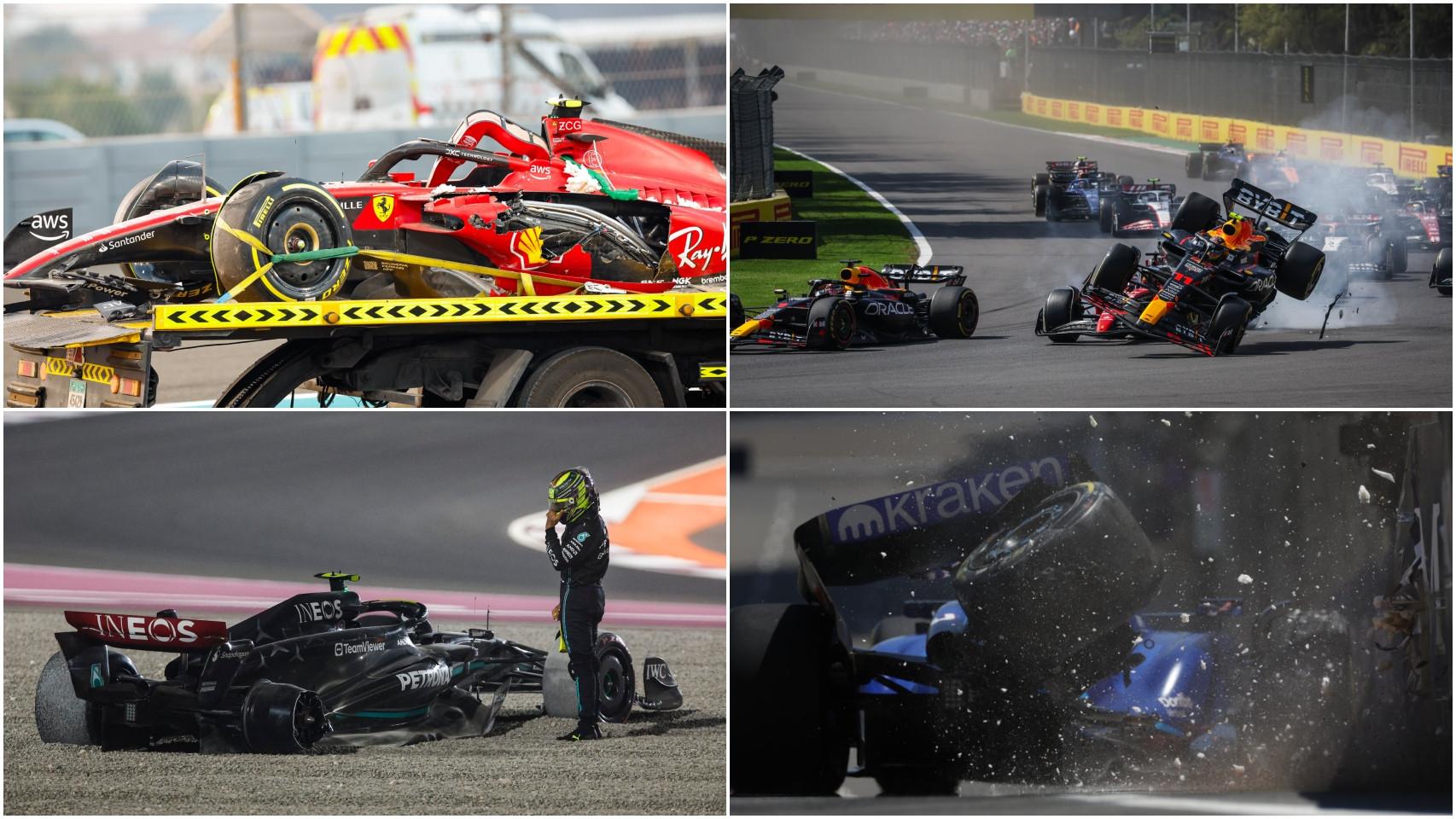 Algunos de los accidentes del Mundial de Fórmula 1 2023