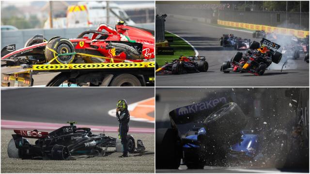 Algunos de los accidentes del Mundial de Fórmula 1 2023