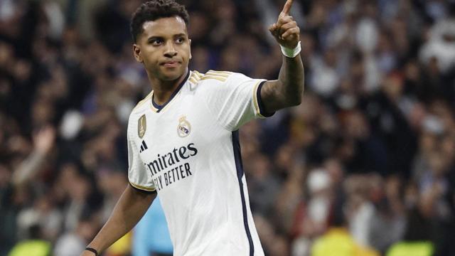 Rodrygo celebra su gol ante el Nápoles.