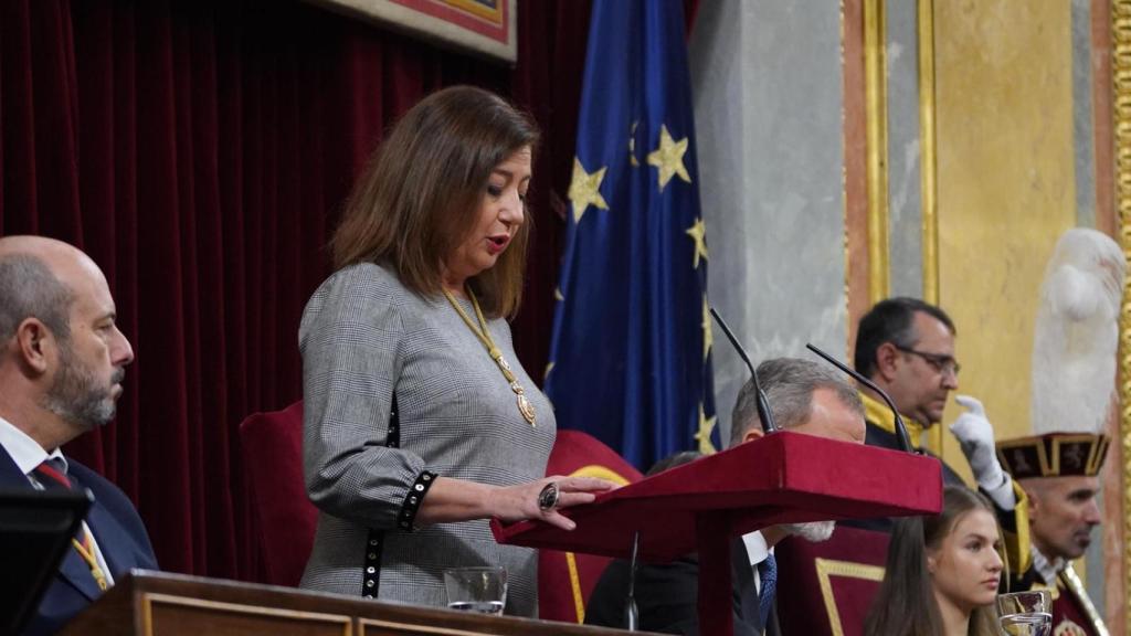 La presidenta del Congreso, Francina Armengol, este miércoles.