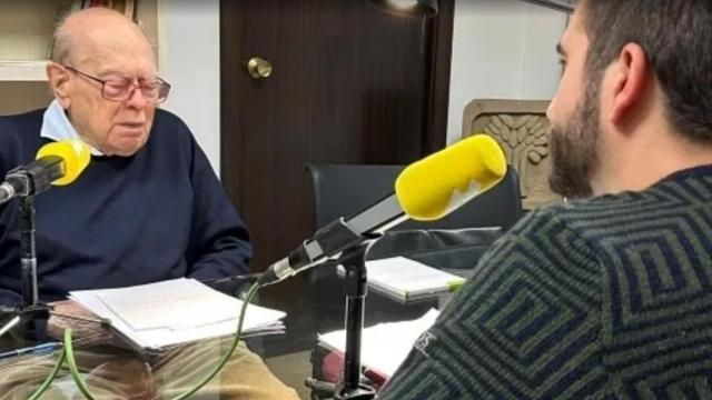 El 'expresident' Jordi Pujol este jueves en una entrevista en Catalunya Ràdio.