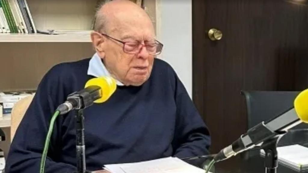 El 'expresident' Jordi Pujol este jueves en una entrevista en Catalunya Ràdio.