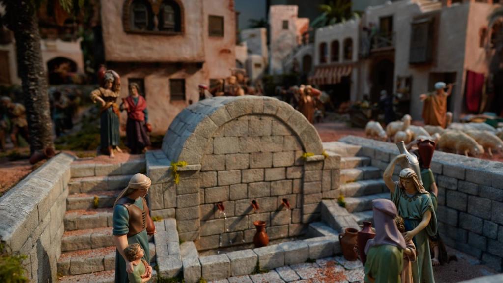 Una escena del belén de la Real Casa de Correos.