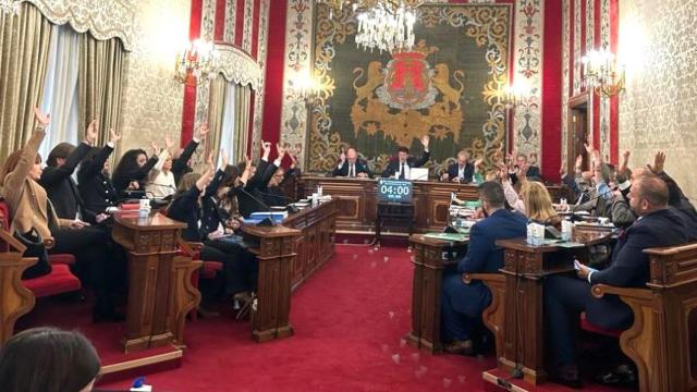 La votación en el Pleno este jueves 30 de noviembre.