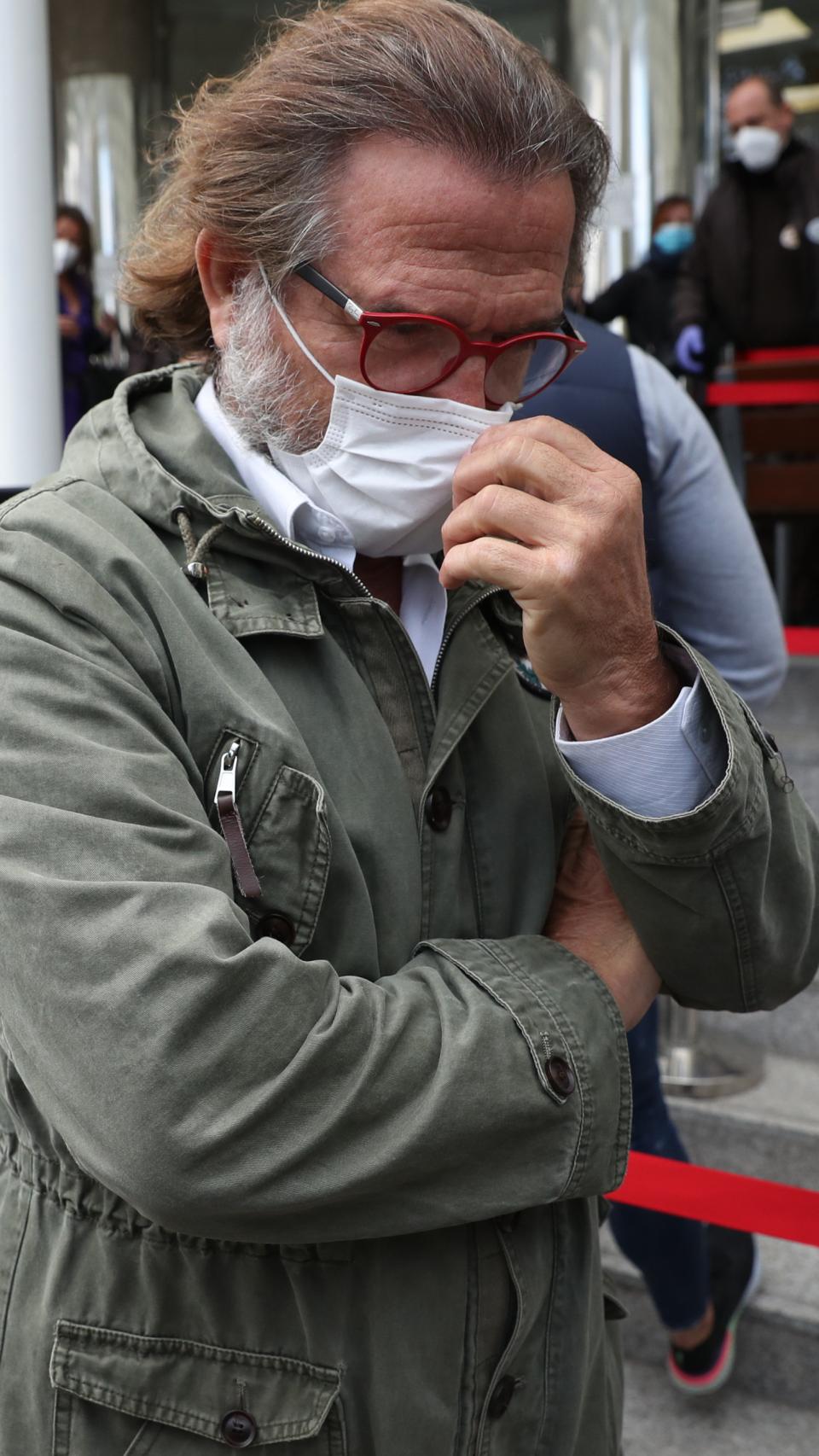 Pepe Navarro, a las puertas de los juzgados de Madrid, en noviembre de 2020.