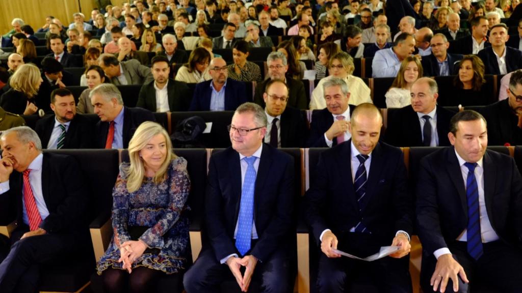 El salón de actos de la Delegación de la Junta, totalmente lleno