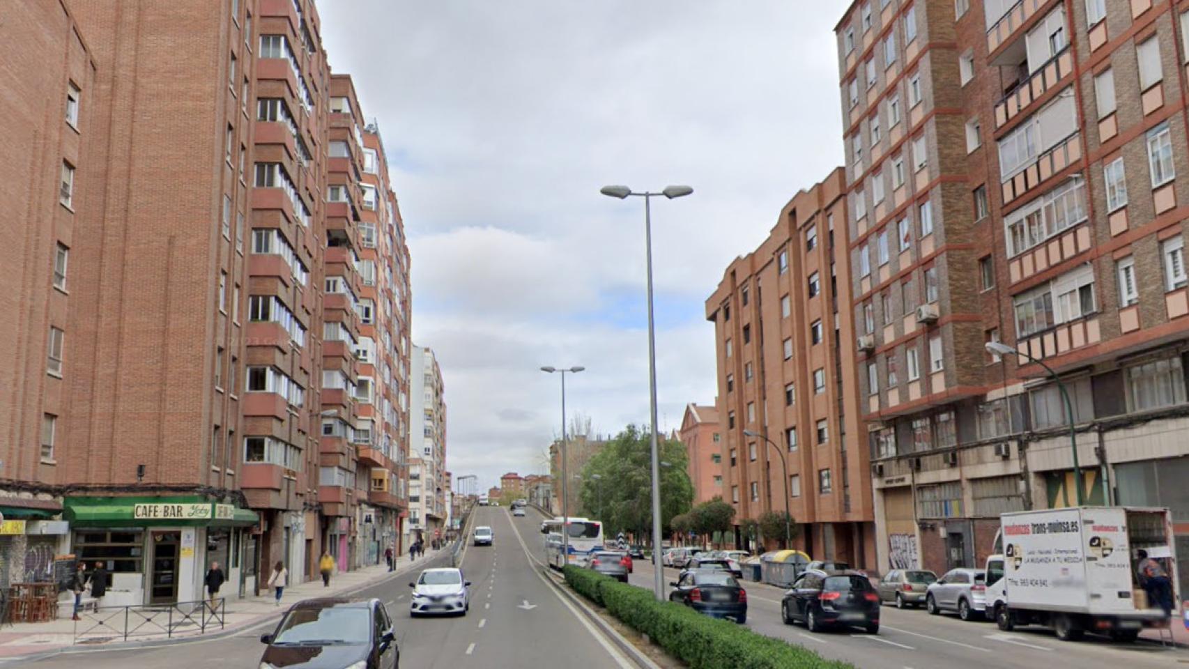 Imagen del paseo de Arco de Ladrillo a la altura donde ha tenido lugar el accidente