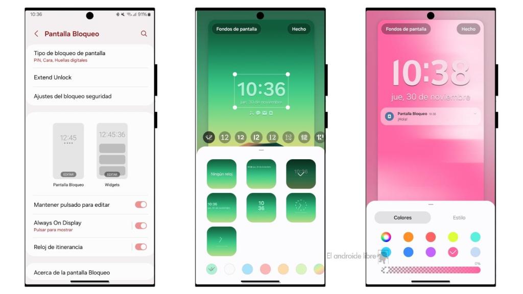 Pantalla de Bloqueo en Samsung