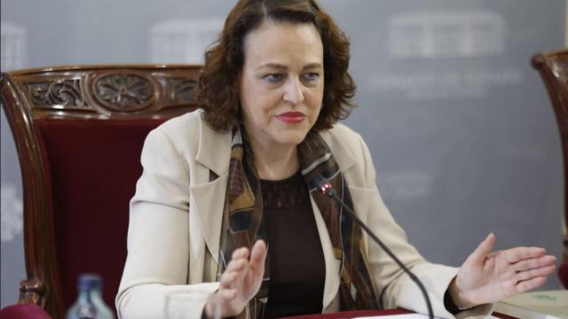 Magdalena Valerio, el pasado martes durante la presentación de la Memoria del Consejo de Estado correspondiente a 2022./