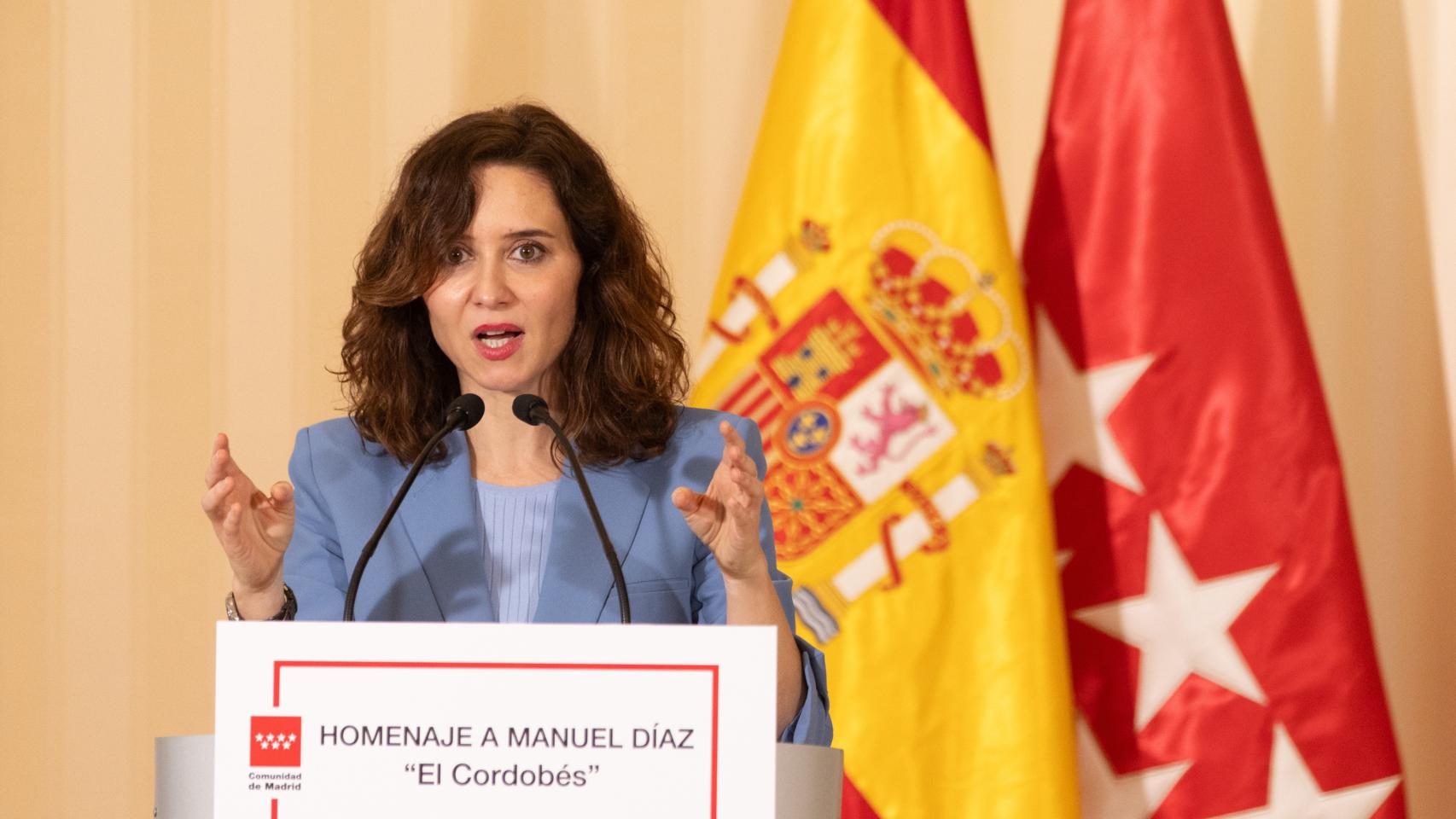 La presidenta de la Comunidad de Madrid, Isabel Díaz Ayuso