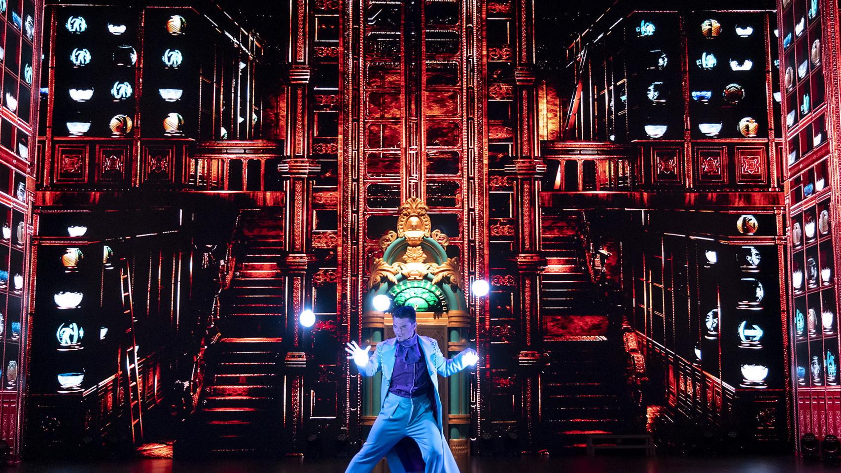 Uno de los números del circo.