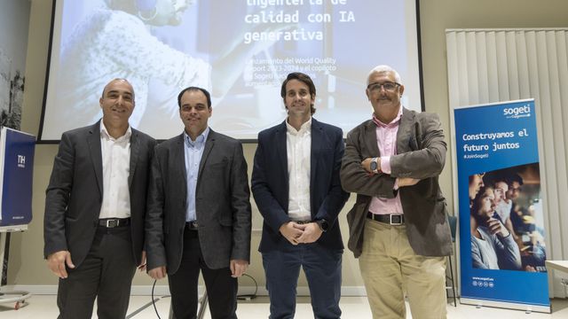 Directivos de Sogeti en un acto previo organizado con EL ESPAÑOL de Málaga.