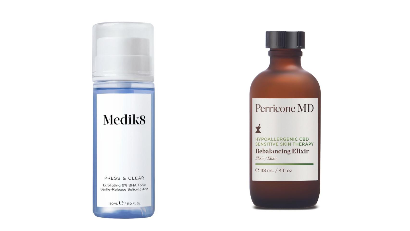 Los tónicos de Medik8 y Perricone MD.