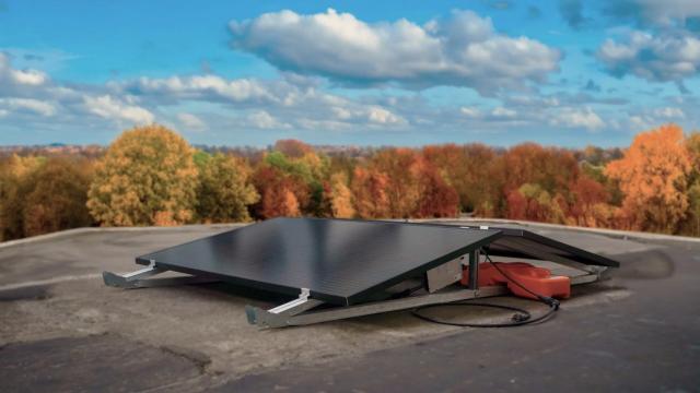 El sistema RABLE2Go instalado en un tejado